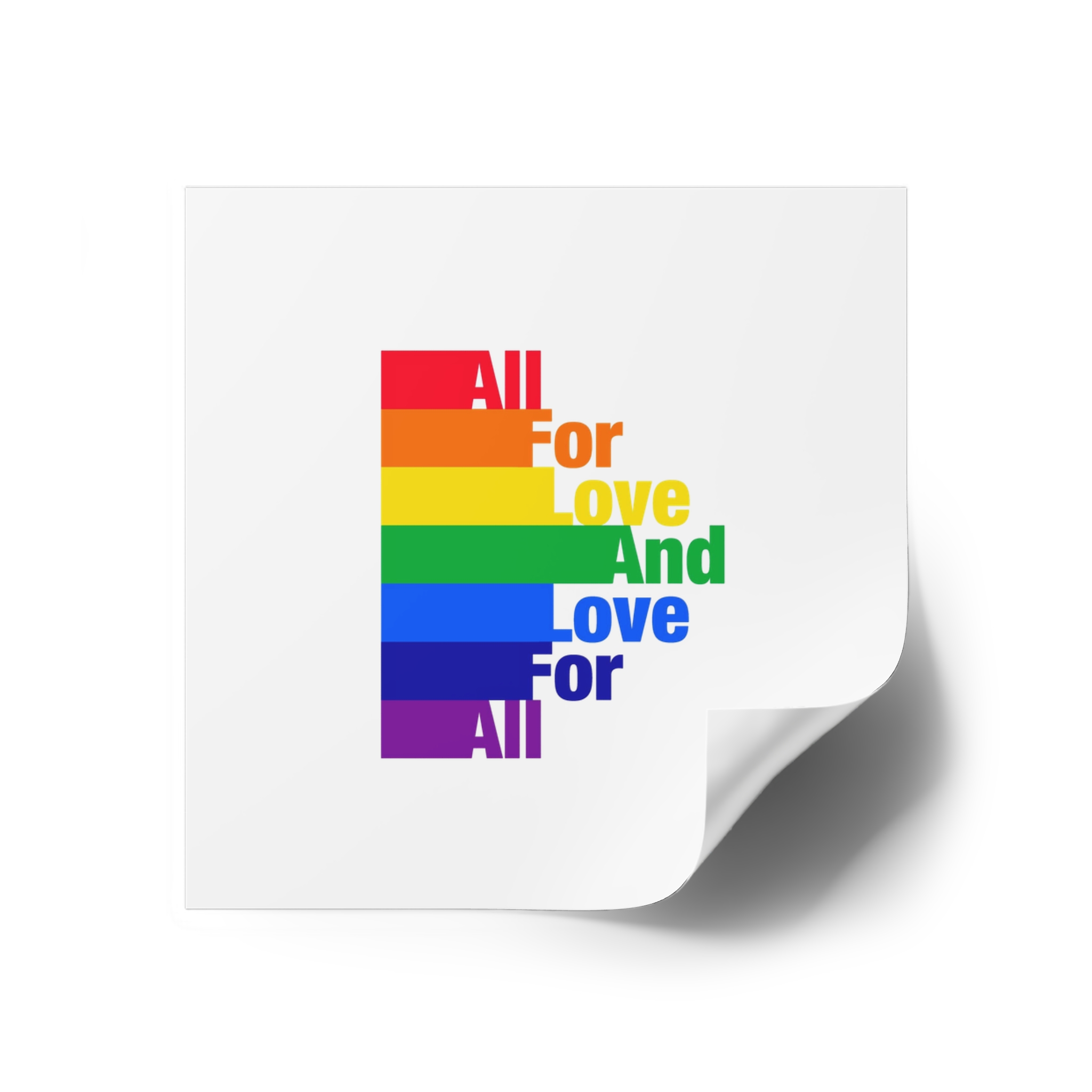 Pride Illustration Laminate Stickers Square - Image 70