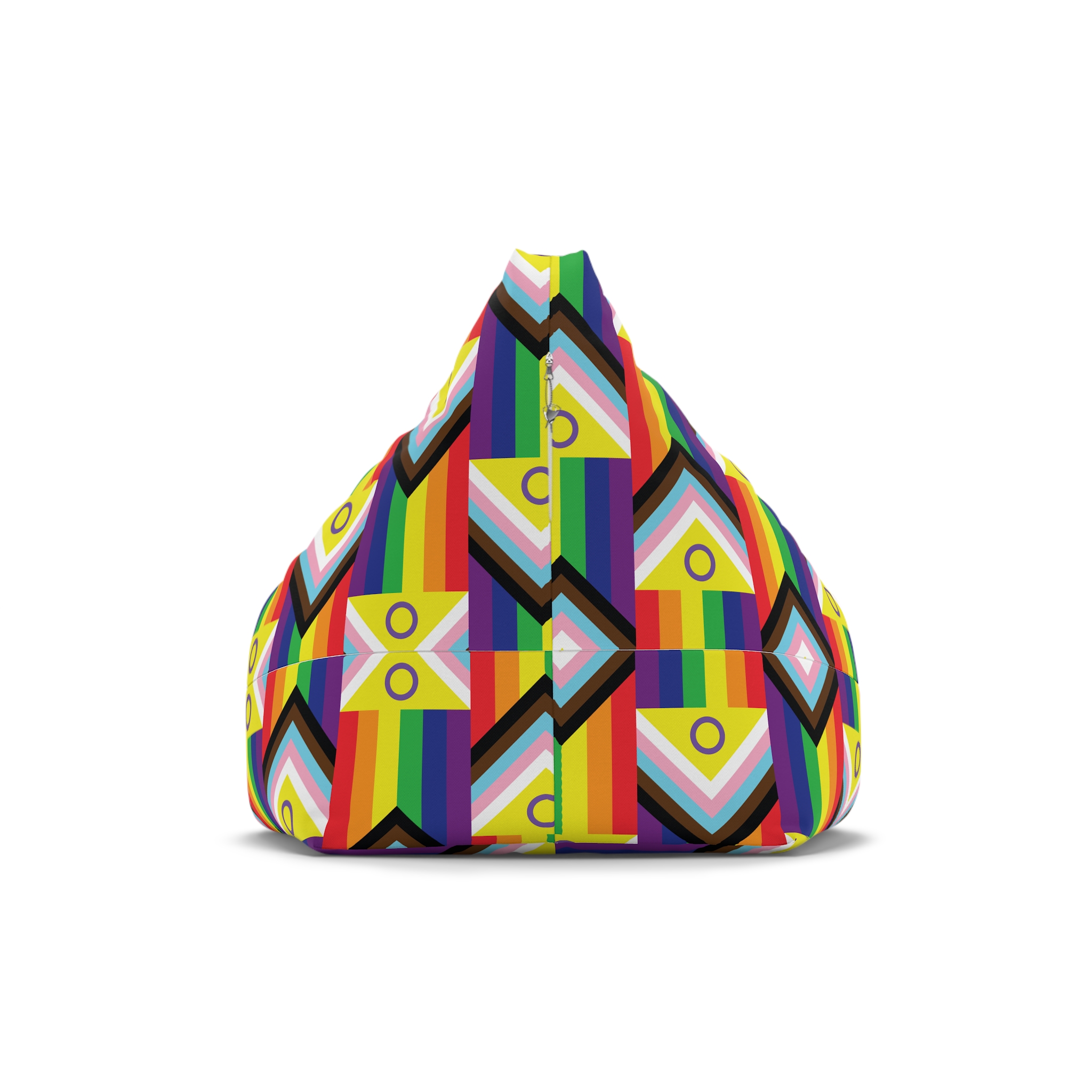 Illustration Rainbow Flag Art Vector Bean Bag Chair Cover - Image 2