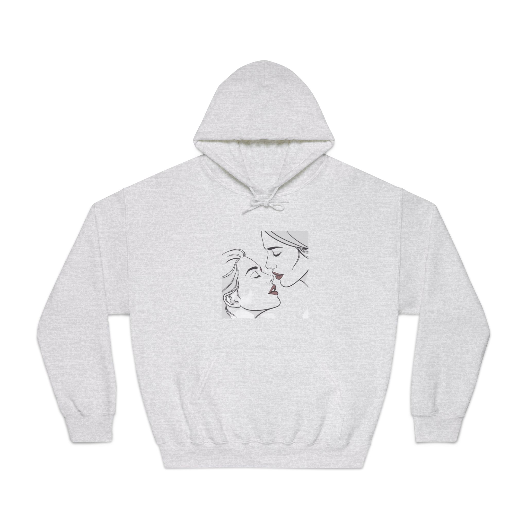 Perfect Lip Set Open Close Smooches Unisex Dryblend Hooded Sweatshirt - Image 5