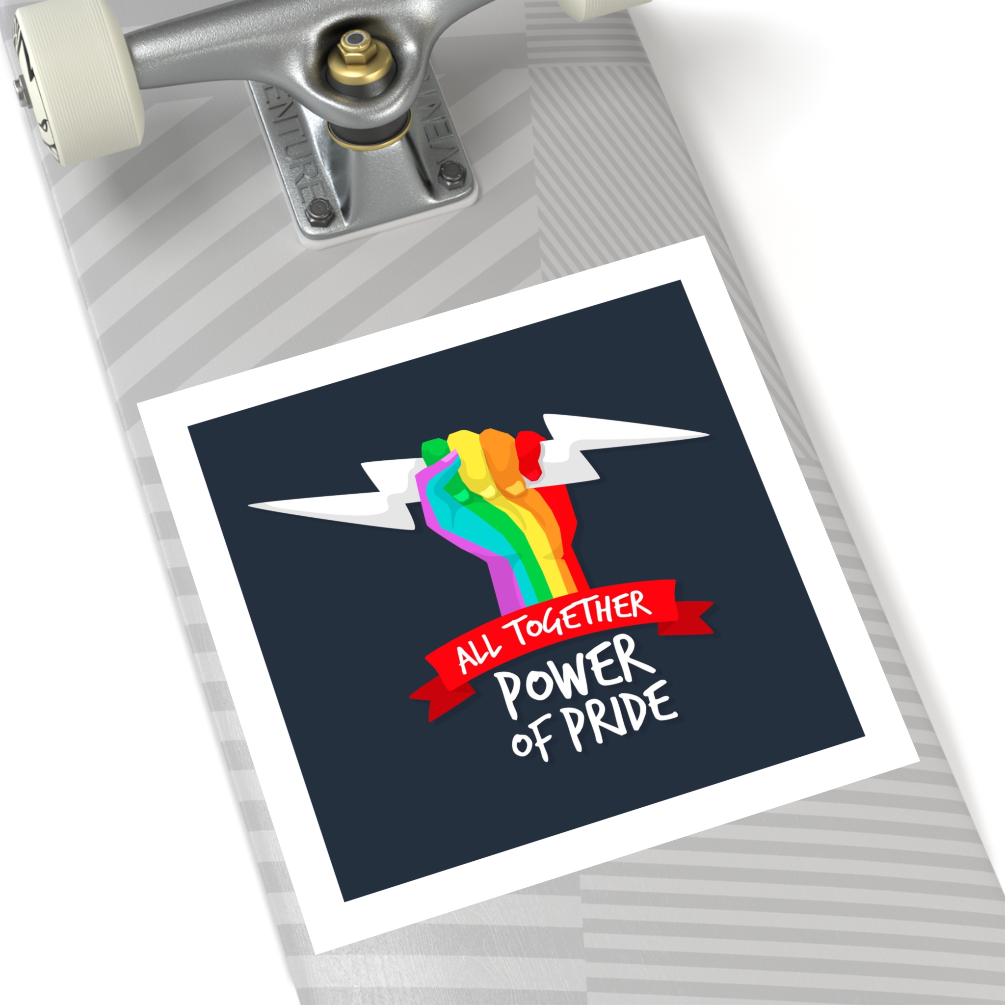 Pride Day Event Theme Laminate Stickers Square - Image 52
