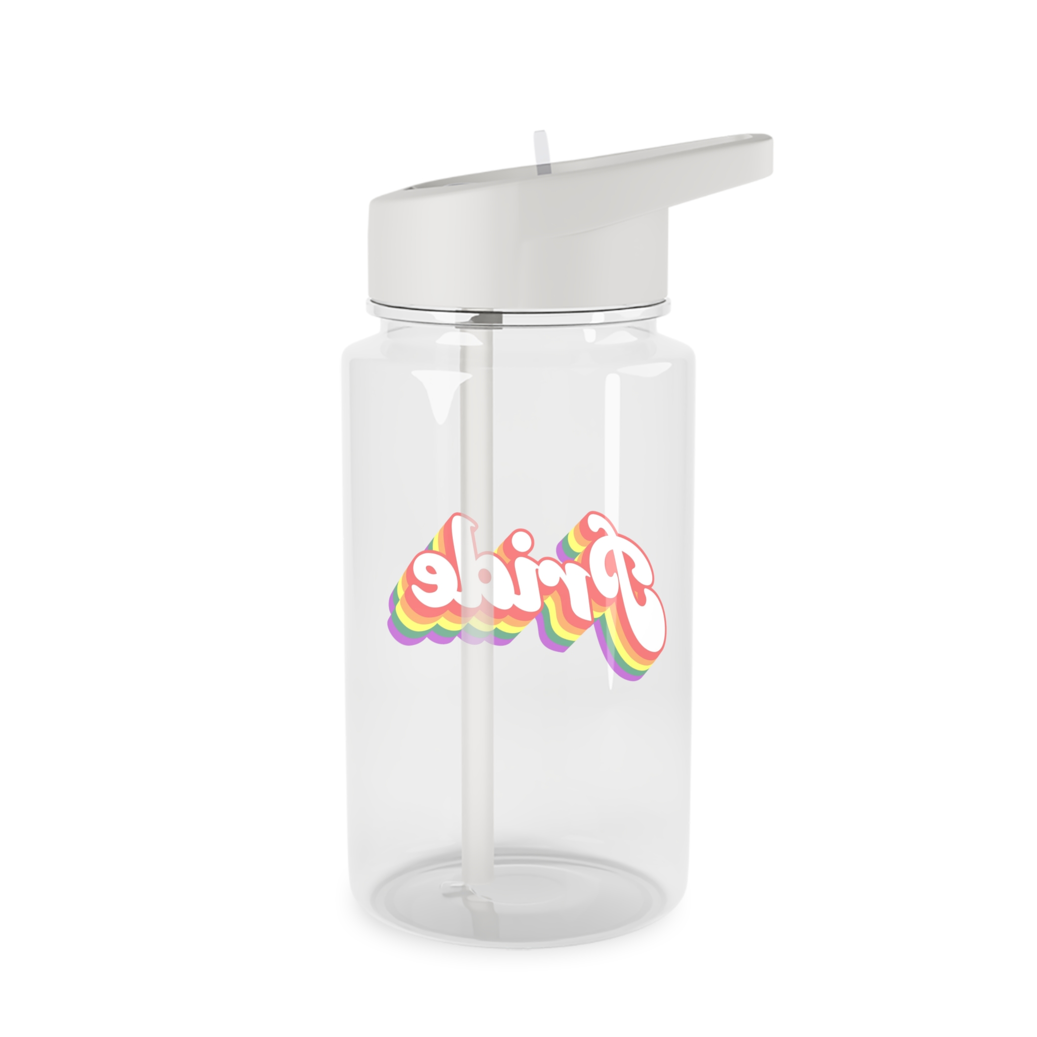 Pride Lgbt Gay Retro Tshirt Design(2) Tritan Water Bottle - Image 2