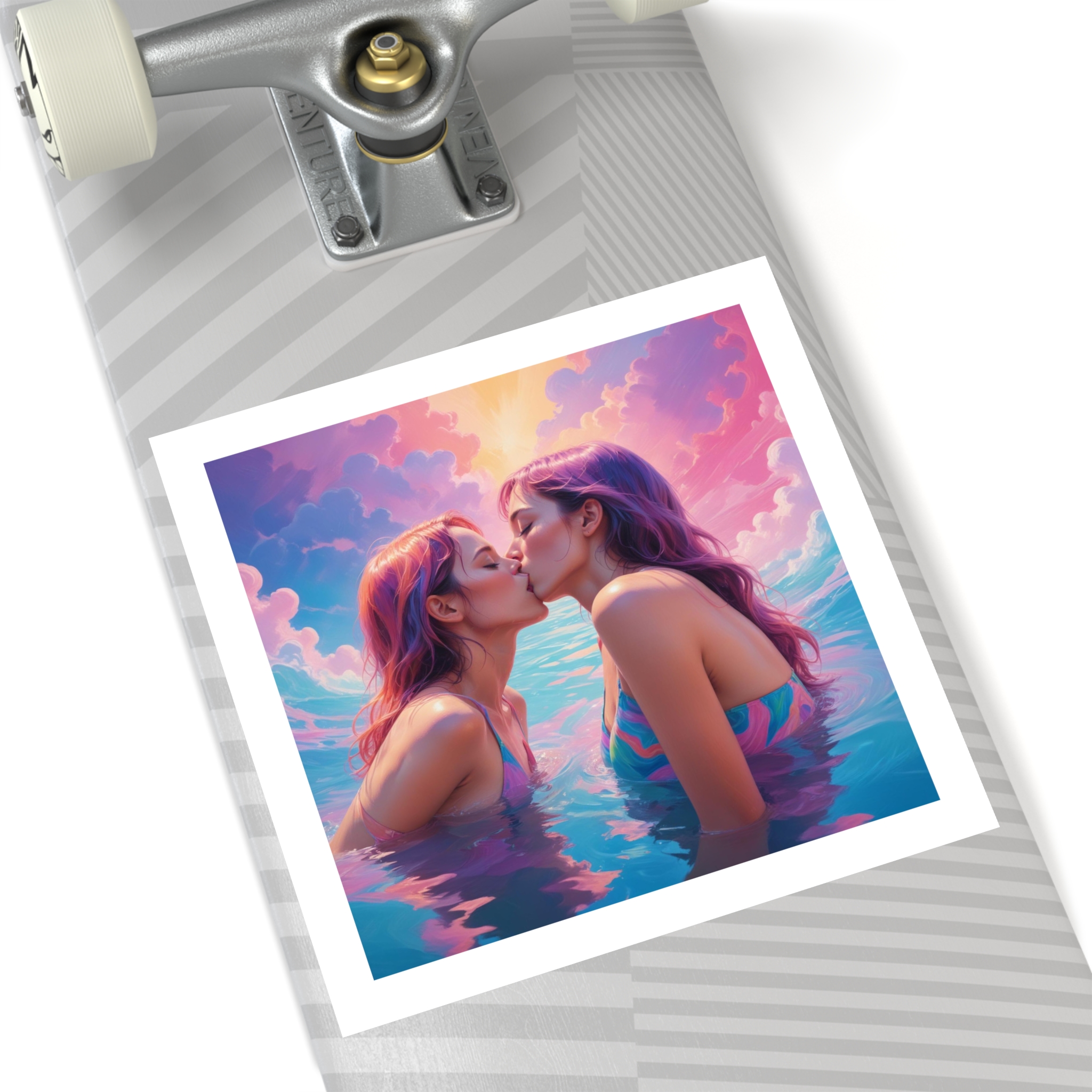 Lesbian Pride Design 9A4266 Laminate Stickers Square - Image 56