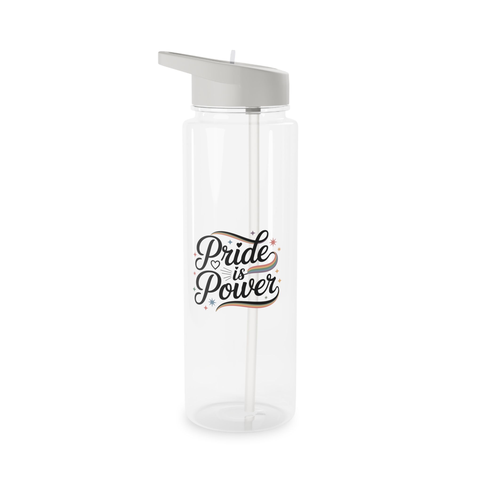 Pride Is Power T Shirt Design Isolated White Background Tritan Water Bottle - Image 5