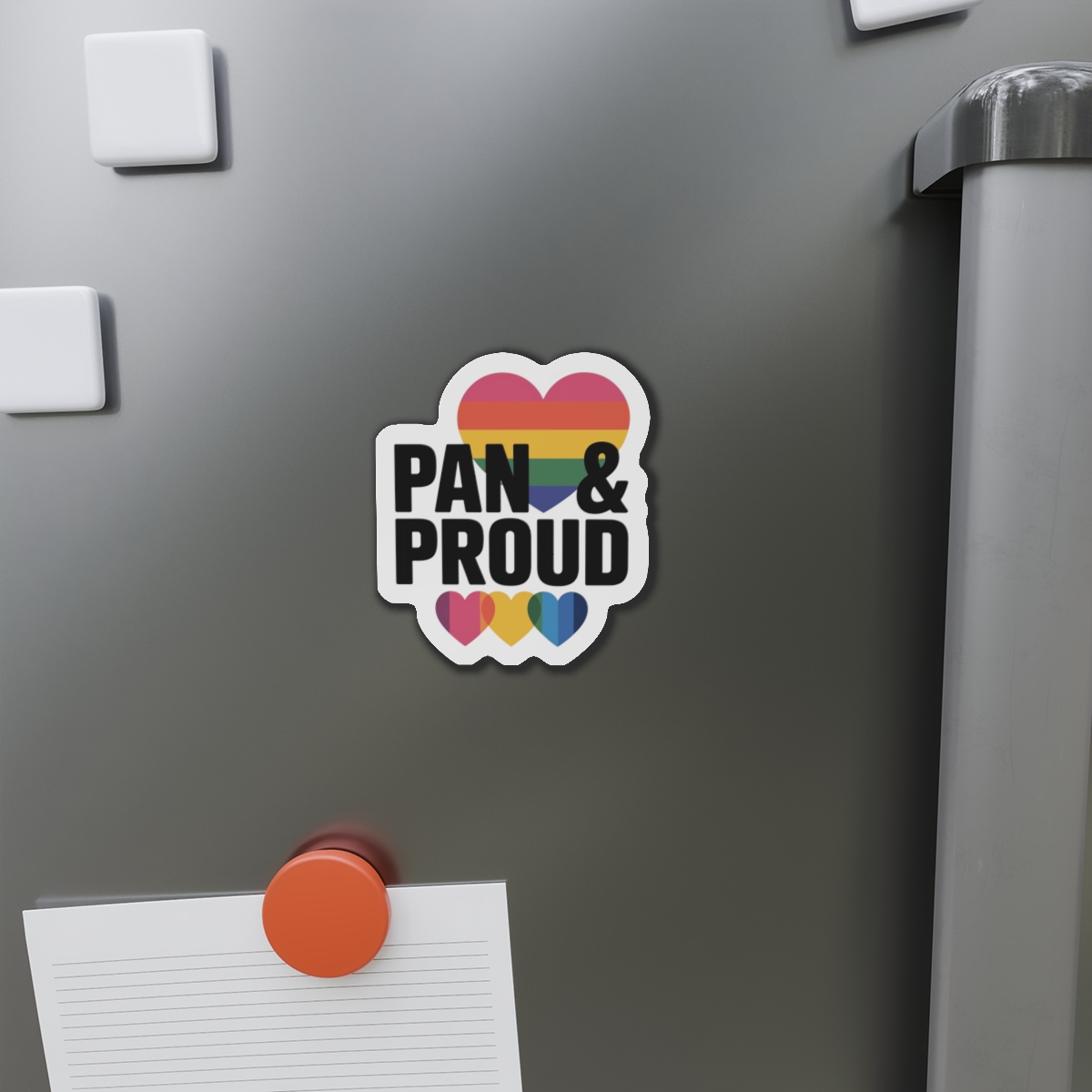 Pan Proud T Shirt Design Isolated White Background 2 Die Cut Magnets - Image 8