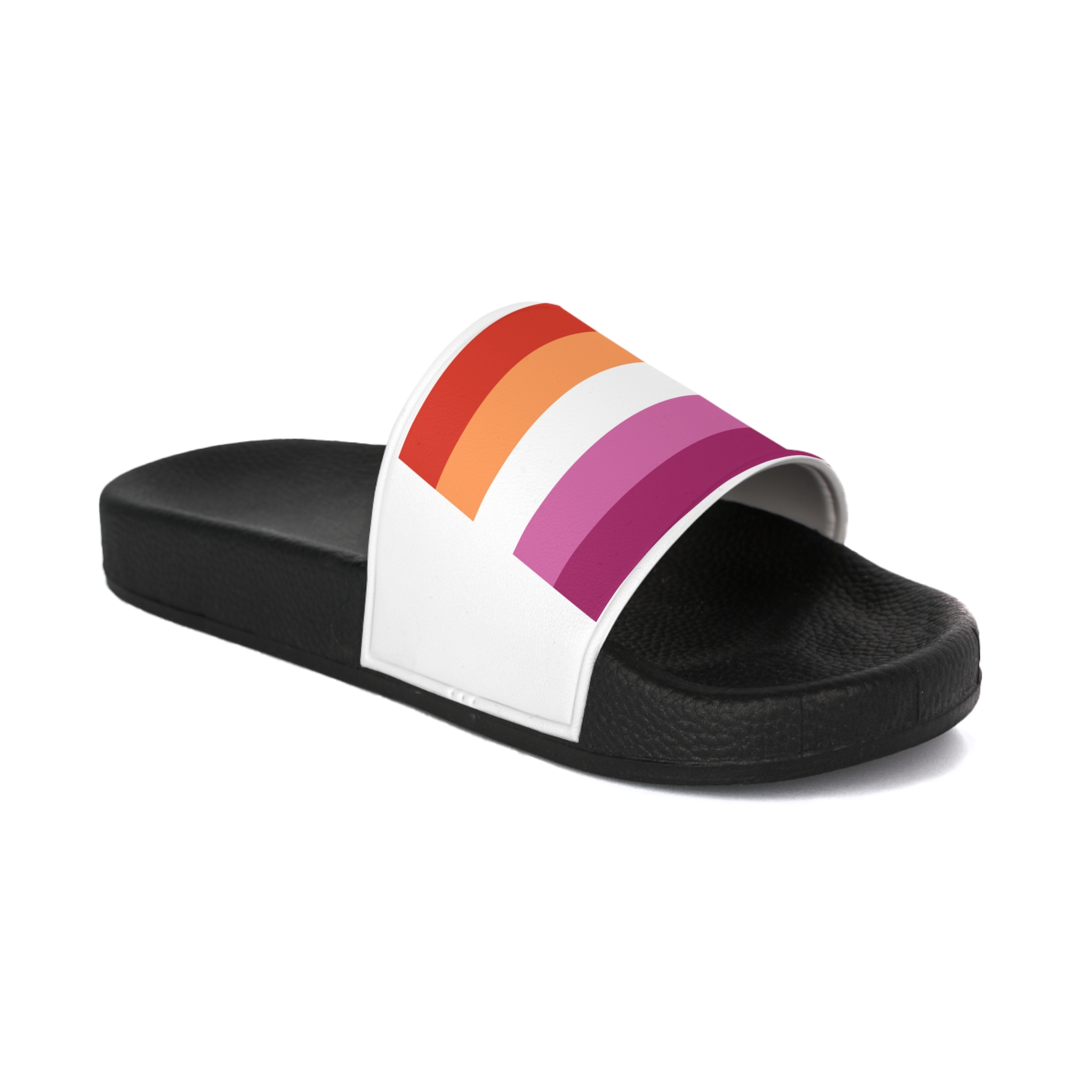 Lesbian Flag Mens Slide Sandals - Image 2