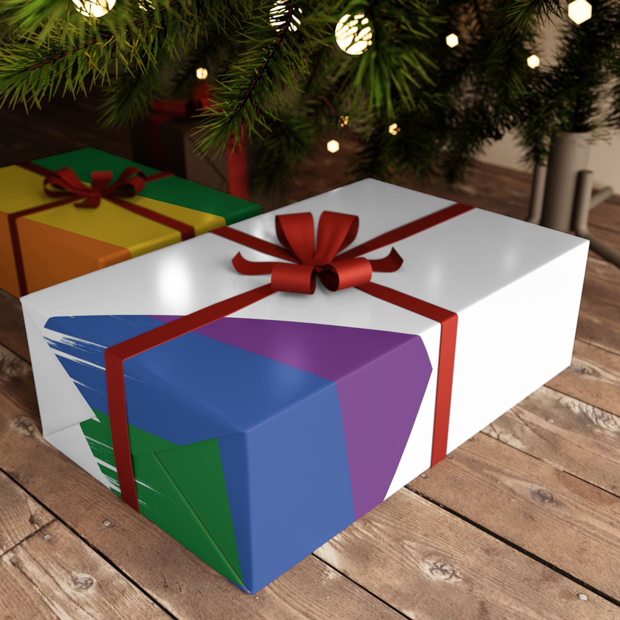Lgbt Pride Month June Lesbian Gay Bisexual Transgender Lgbtq Flag Rainbow Vector(1) (1) Gift Wrapping Paper Sheets 1pc - Image 3