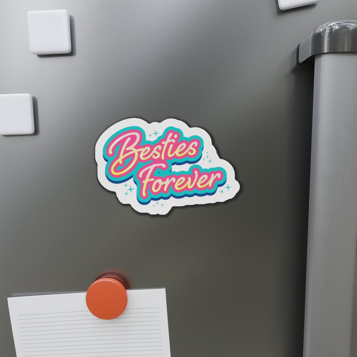 Besties Forever Lettering Logo Die Cut Magnets - Image 11
