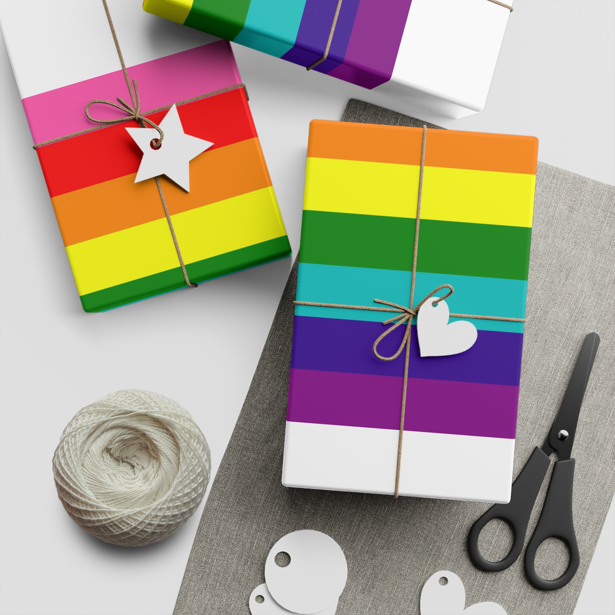 Gay Flag Rainbow Lgbt Pride Flag Global Symbol Equality Diversity Lgbtq Rights Love Acceptance Publi(1) Gift Wrapping Paper Sheets 1pc - Image 2