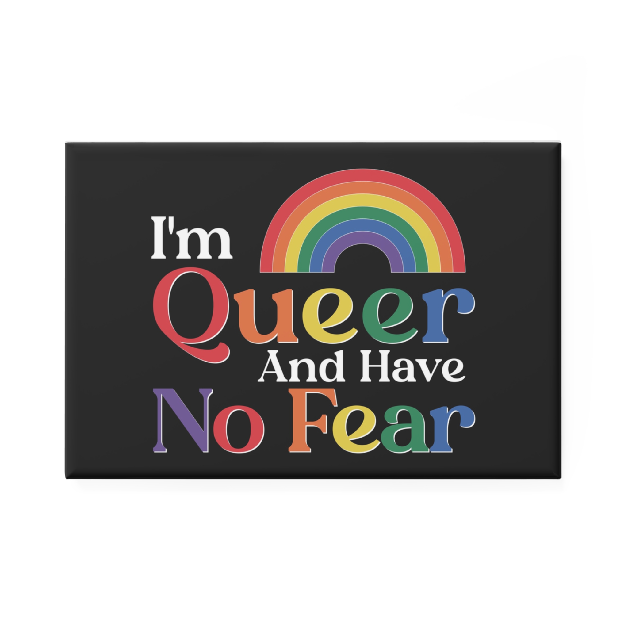 Pride Lgbtq Gay Typography Vector Tshirt Design(13) Button Magnet Rectangle 1 And 10 Pcs - Image 5
