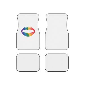 Rainbow Lips Illustration Car Mats Set Of 4