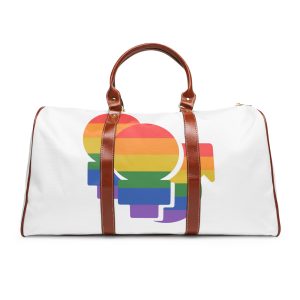Lgbt Icon Isolated Black Background Diversity Human Right Concept Lgbt Community Vector Flat Illustration Poster Card Banner Waterproof Travel Bag