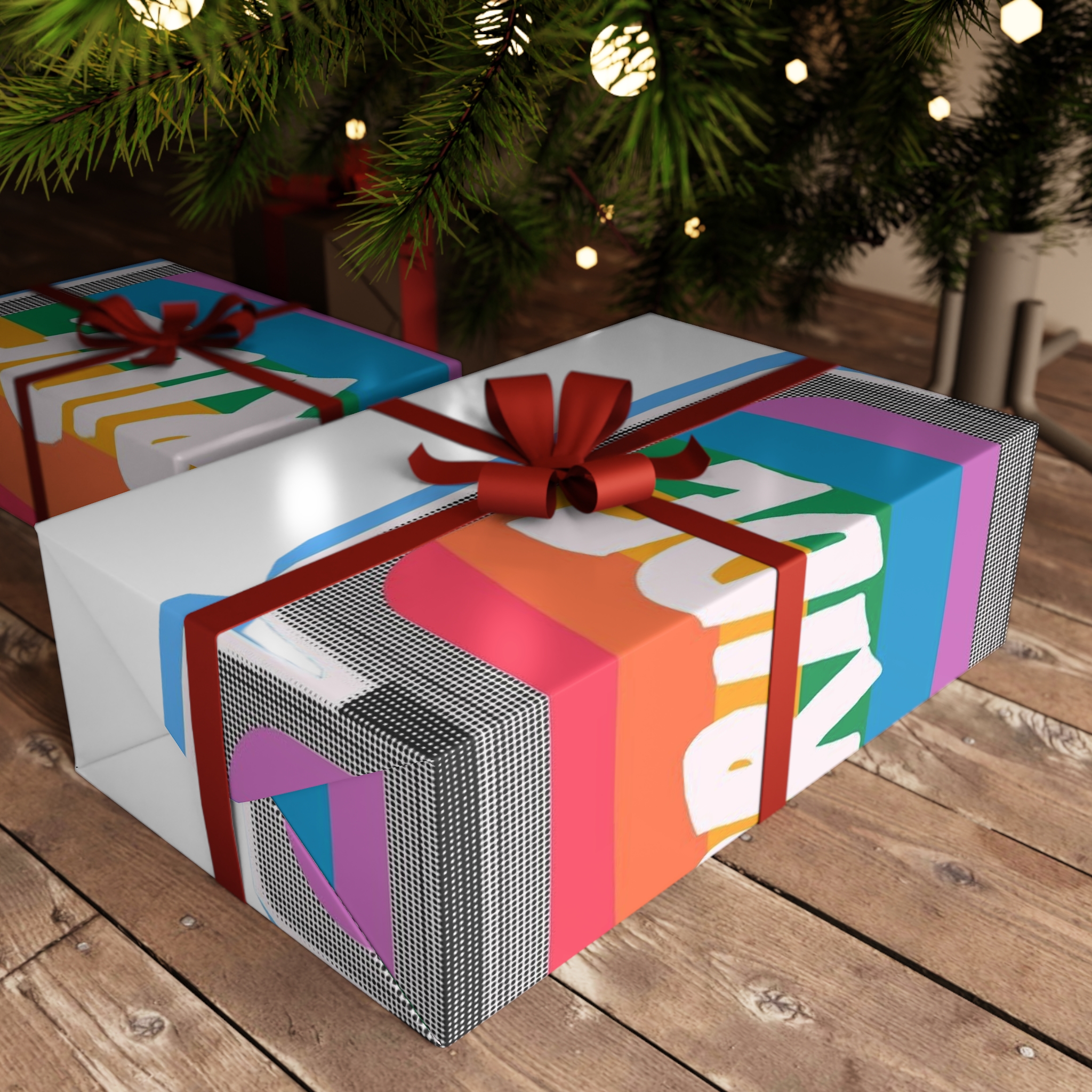 Retro Halftone Tvs With Rainbow Screens Bold Text Perfect Pride Month Activism Designs Gift Wrapping Paper Sheets 1pc - Image 6