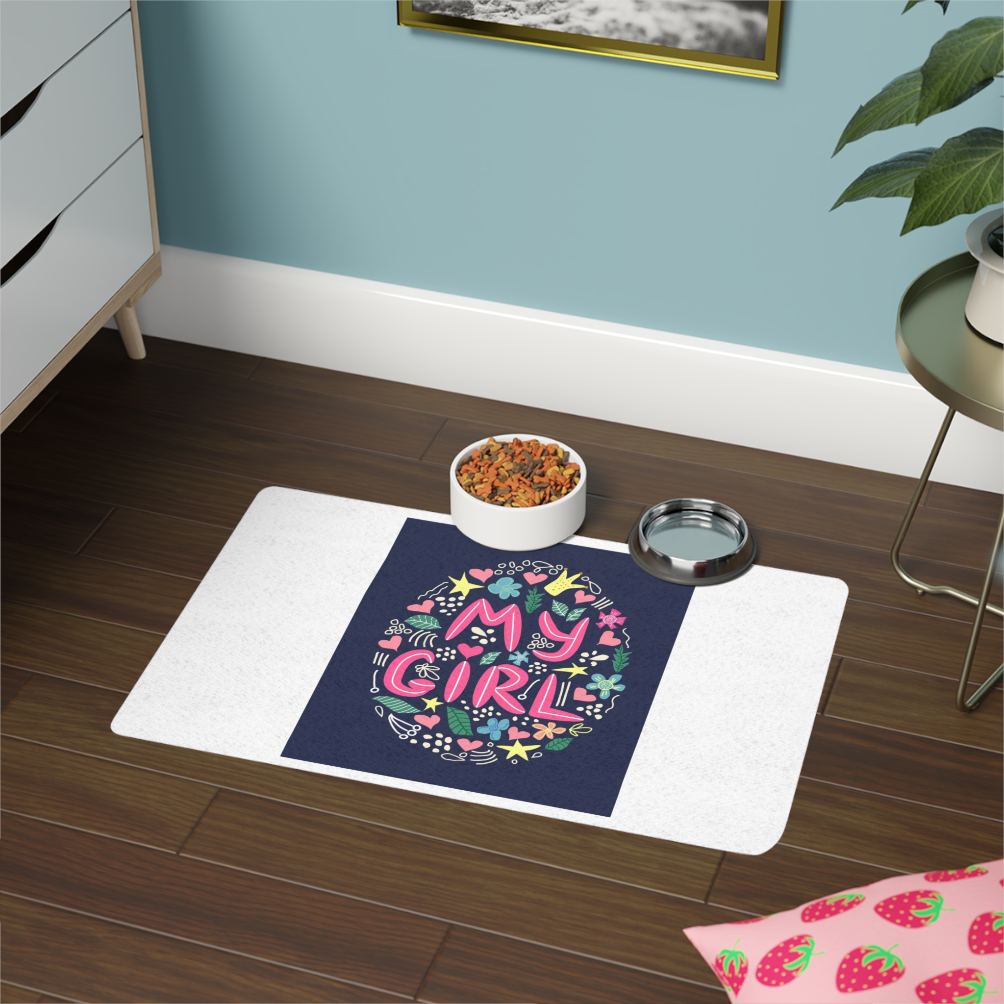 Lesbian Pride Design 8F6B22 Pet Food Mat 12x18 - Image 4