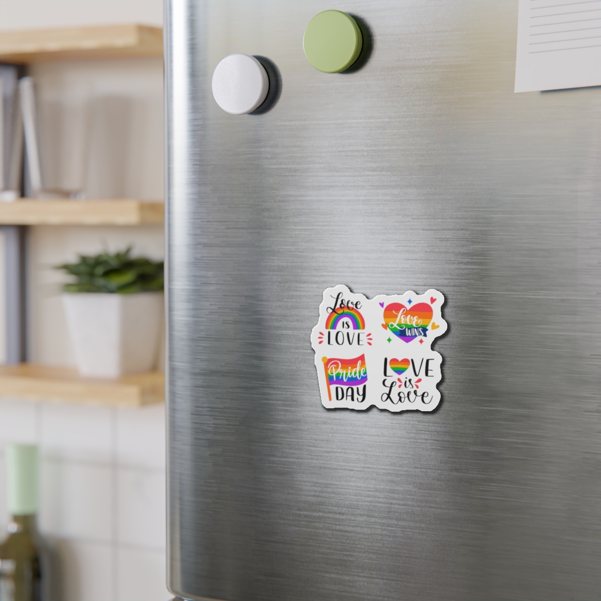 Hand Drawn Pride Day Label Collection Die Cut Magnets - Image 6