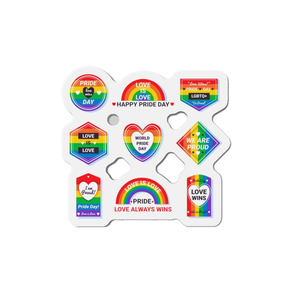 Pride Day Labels Concept Die Cut Magnets - Image 13