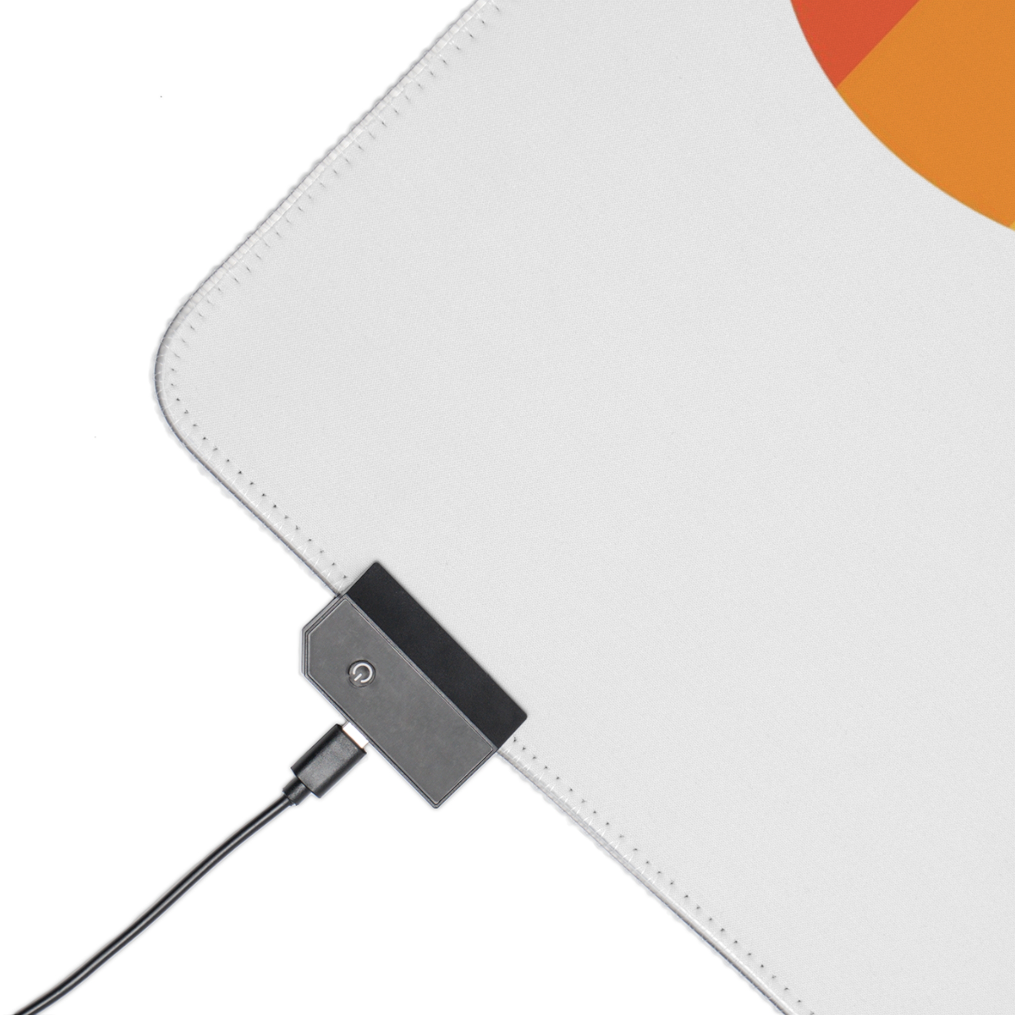 Vector Illustration Rainbow Heart Symbolizing Love Inclusivity Featuring Vibrant Stripes - Led Gaming Mouse Pad - Image 3