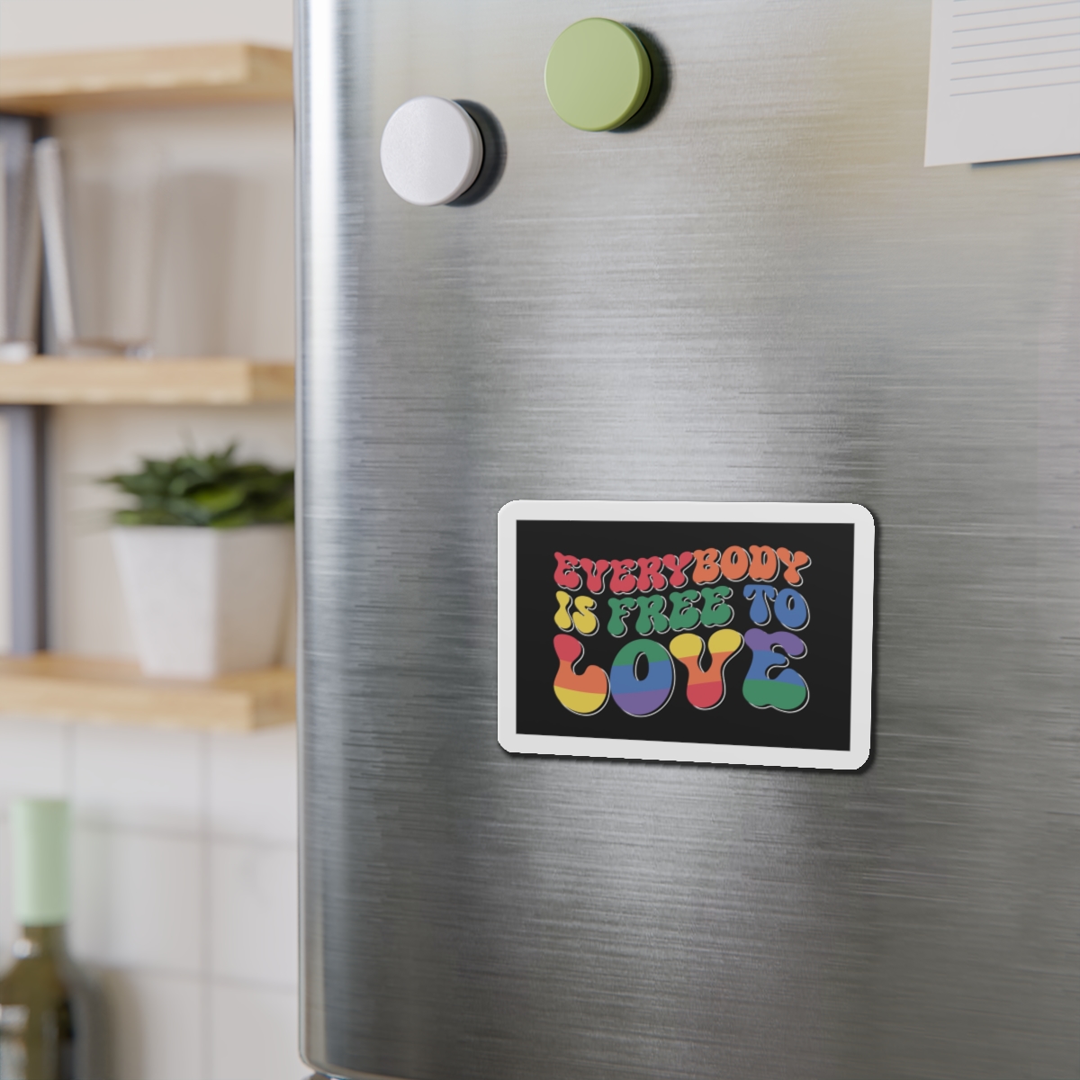 Pride Lgbt Gay Retro Tshirt Design Die Cut Magnets - Image 9