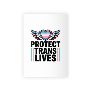 Protect Trans Lives T Shirt Design Isolated White Background 2 Gift Wrapping Paper Rolls 1pc