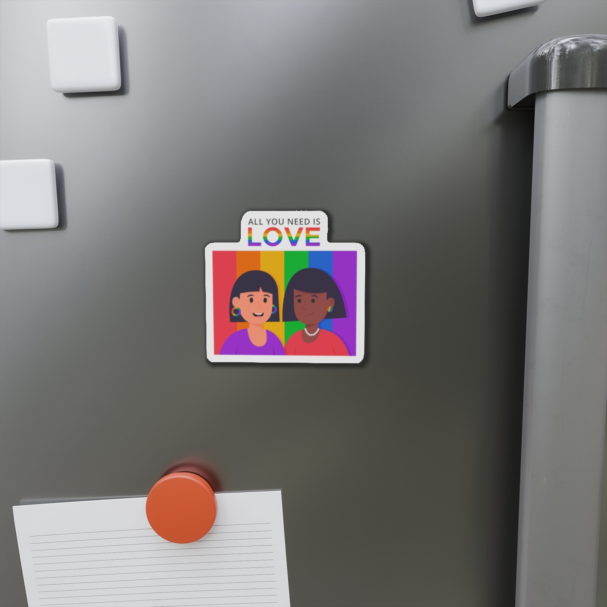 Flat Pride Day Illustration Die Cut Magnets - Image 5