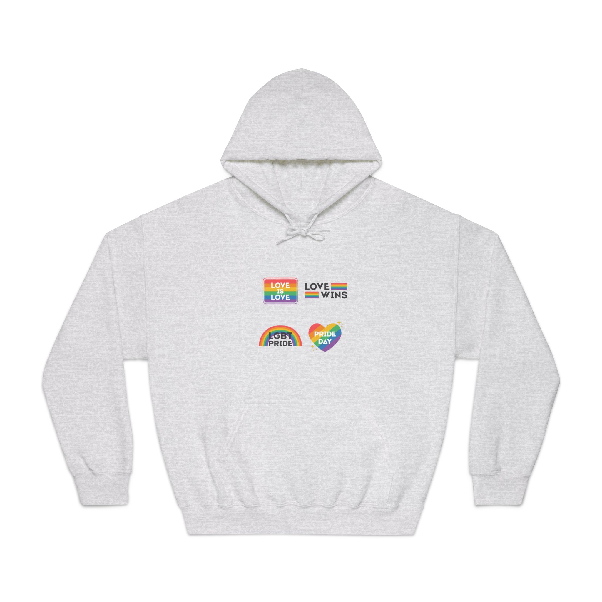 Pride Day Label Collection Design Unisex Dryblend Hooded Sweatshirt - Image 5