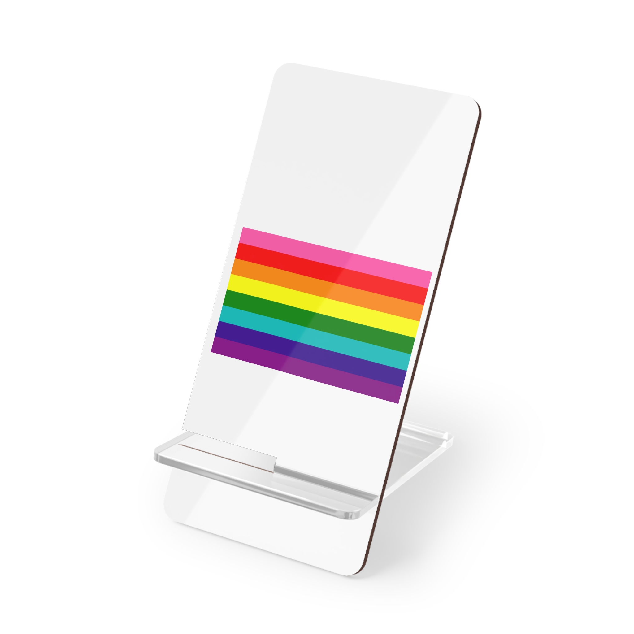 Gay Flag Rainbow Lgbt Pride Flag Global Symbol Equality Diversity Lgbtq Rights Love Acceptance Publi(1) Mobile Display Stand For Smartphones