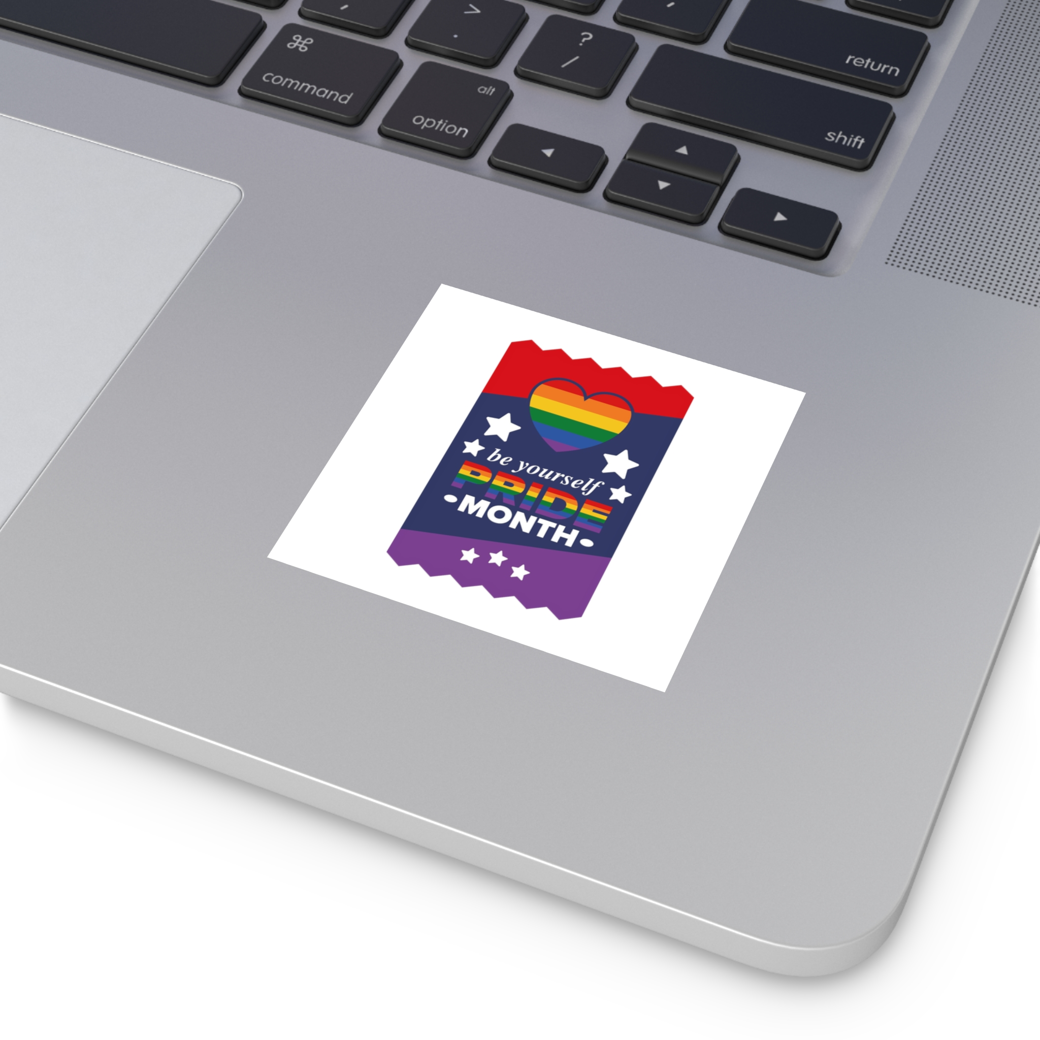 Lgbt Pride Month June Lesbian Gay Bisexual Transgender Love Lgbtq Flag Rainbow Vector Laminate Stickers Square - Image 3