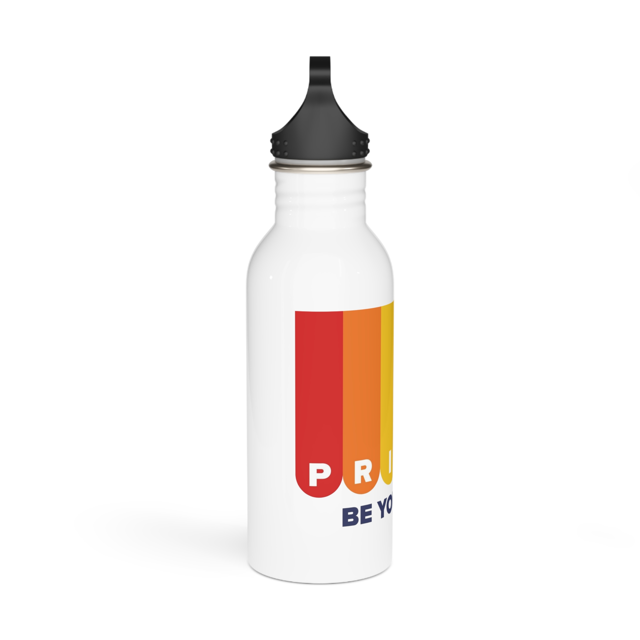 Lgbt Pride Month June Lesbian Gay Bisexual Transgender Lgbtq Flag Rainbow Vector(1) Stainless Steel Water Bottle - Image 2