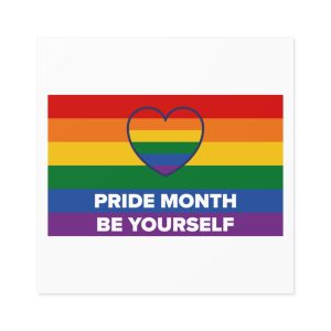 Lgbt Pride Month June Lesbian Gay Bisexual Transgender Lgbtq Flag Rainbow Vector3 Laminate Stickers Square