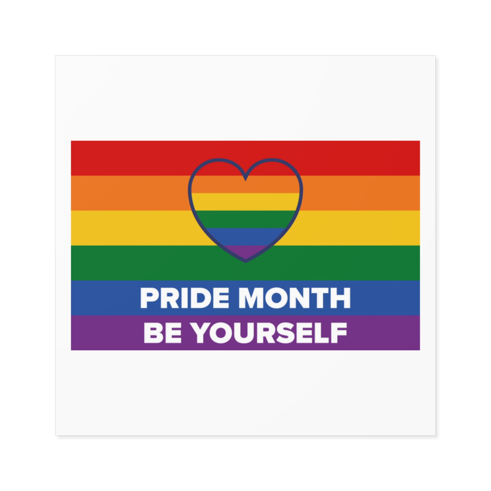 Lgbt Pride Month June Lesbian Gay Bisexual Transgender Lgbtq Flag Rainbow Vector3 Laminate Stickers Square