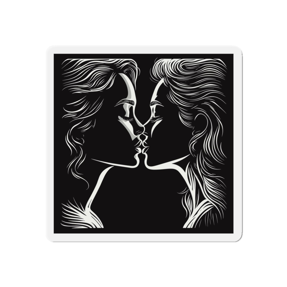 Lesbian Pride Design 33F9F0 Die Cut Magnets - Image 4