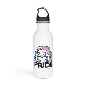 Pride Day Lettering Quote Concept Stainless Steel Water Bottle