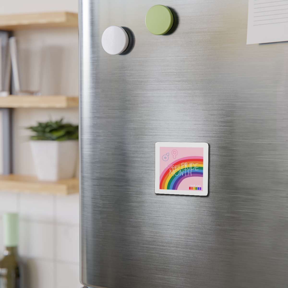 Lesbian Pride Design 7627EE Die Cut Magnets - Image 3
