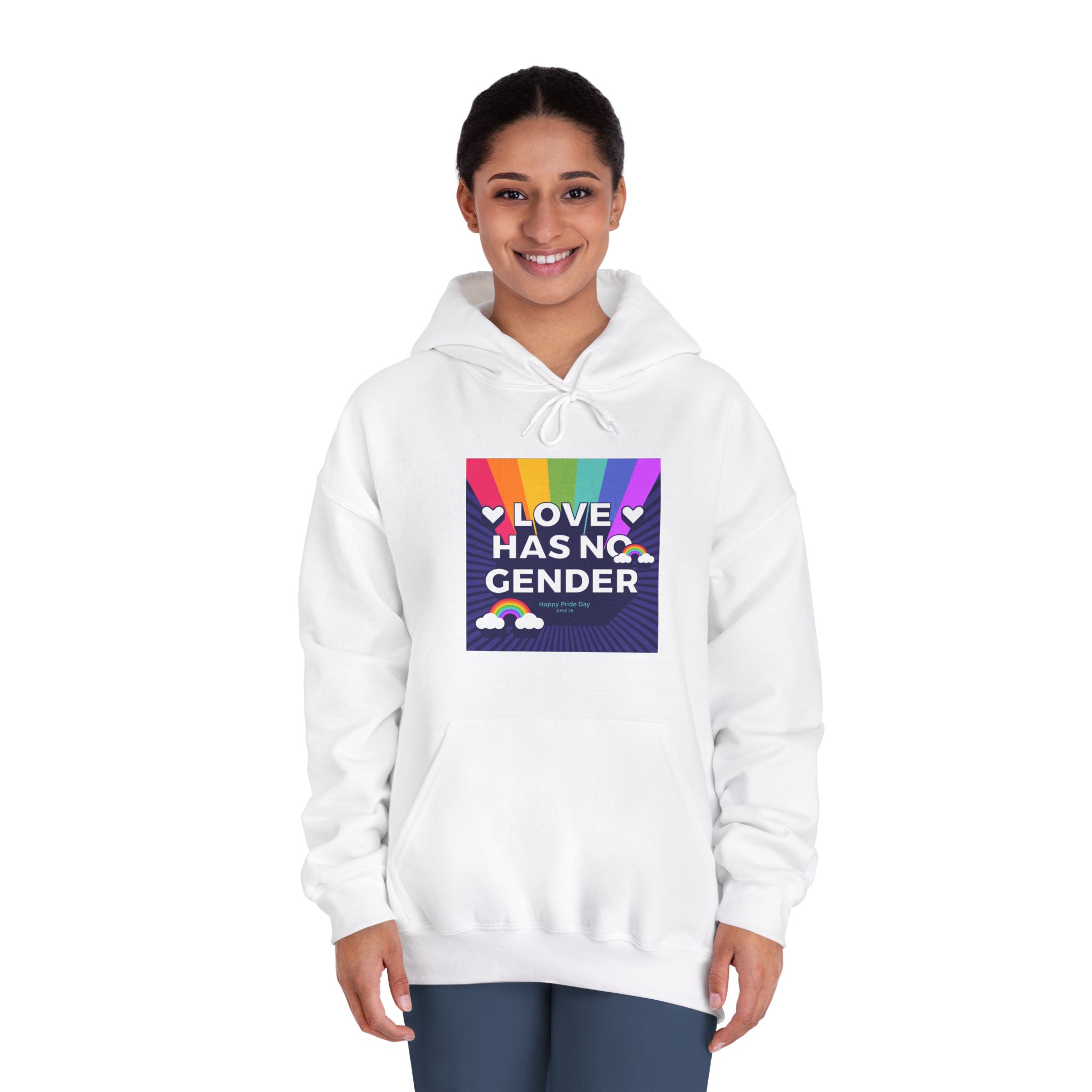 Pride Day Concept(3) Unisex Dryblend Hooded Sweatshirt - Image 4