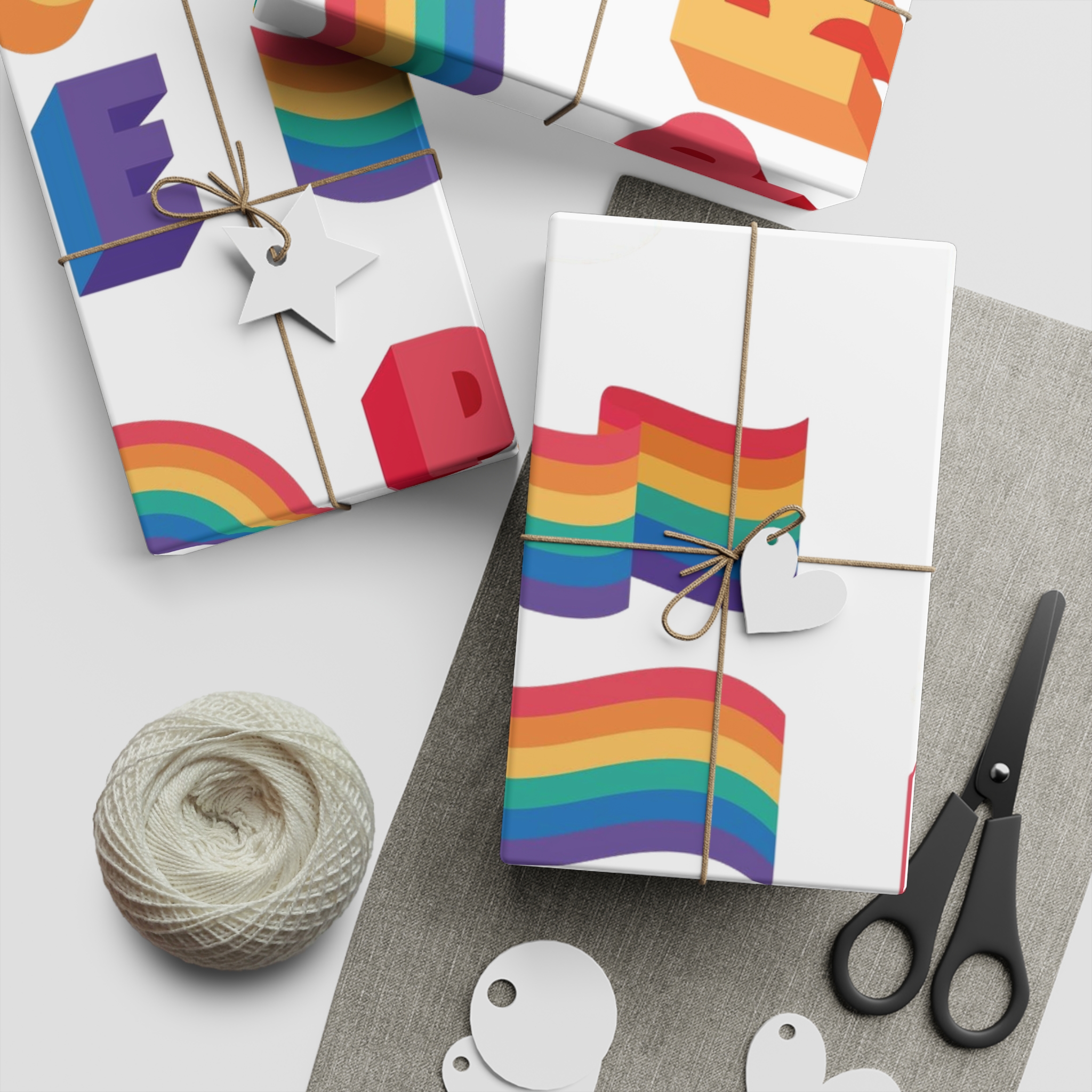 Set Ten Lgbtq Pride Items Gift Wrapping Paper Sheets 1pc - Image 5