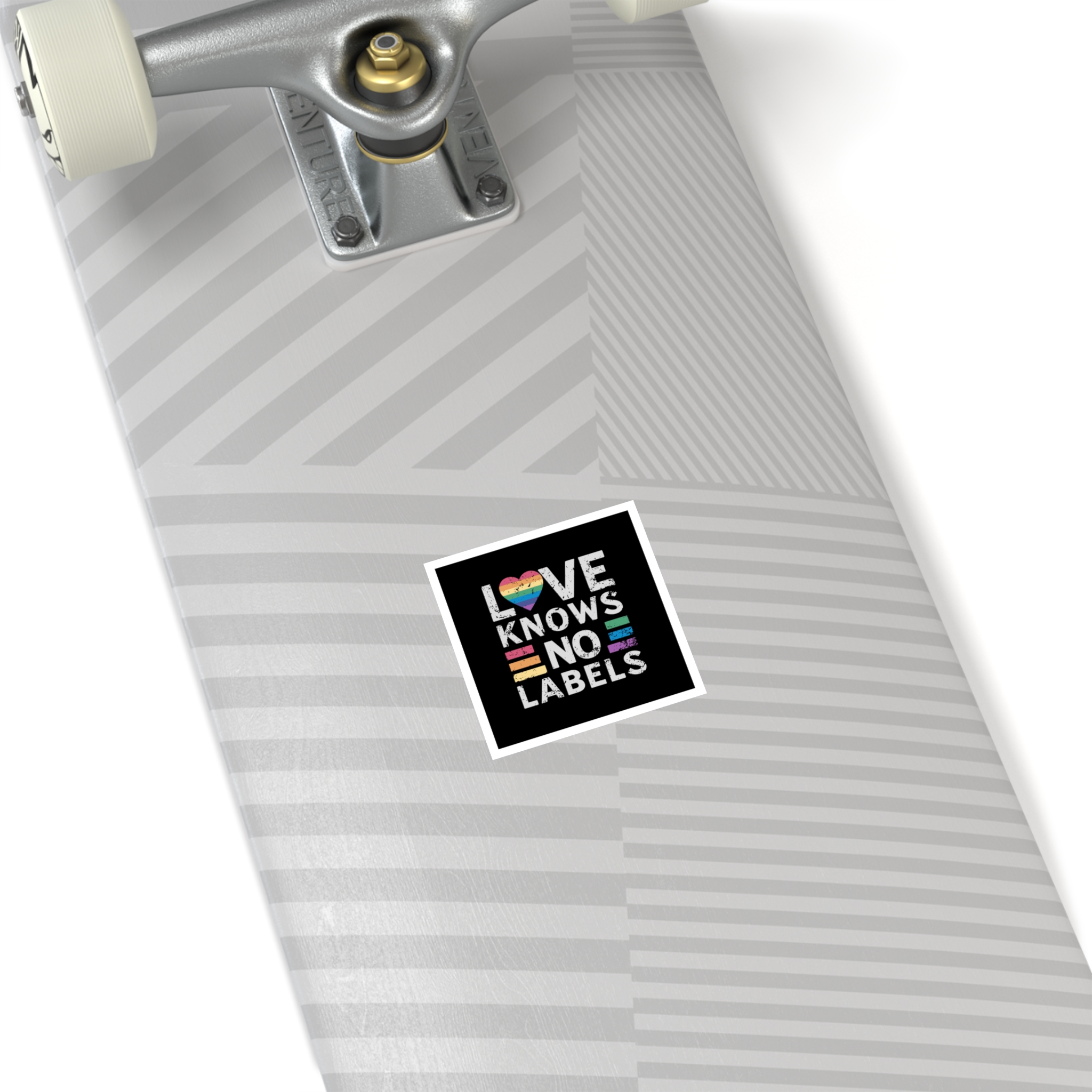 Love Knows No Labels Happy Pride Month Laminate Stickers Square - Image 68