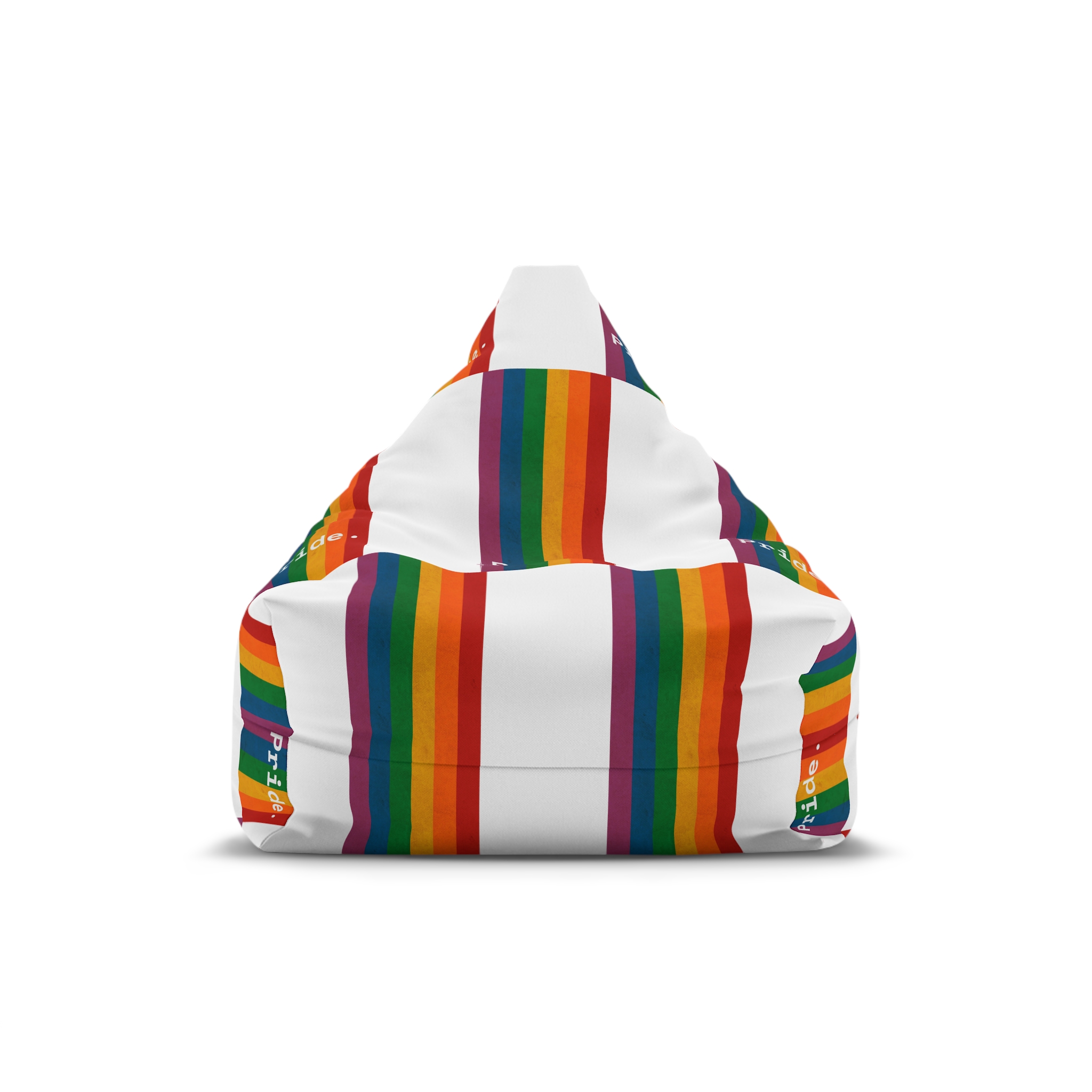 Poster With Rainbow Pride Concept Bean Bag Chair Cover