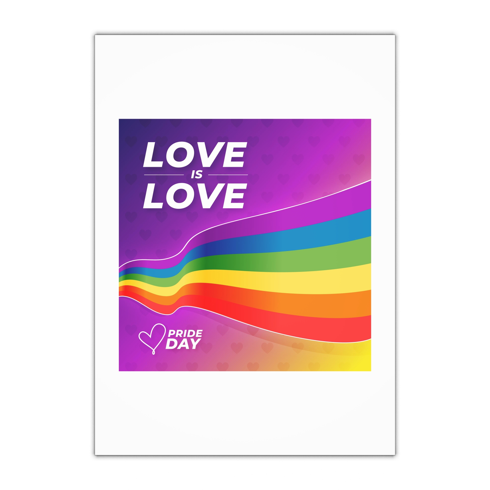 Colorful Pride Day Flag Concept Gift Wrapping Paper Sheets 1pc