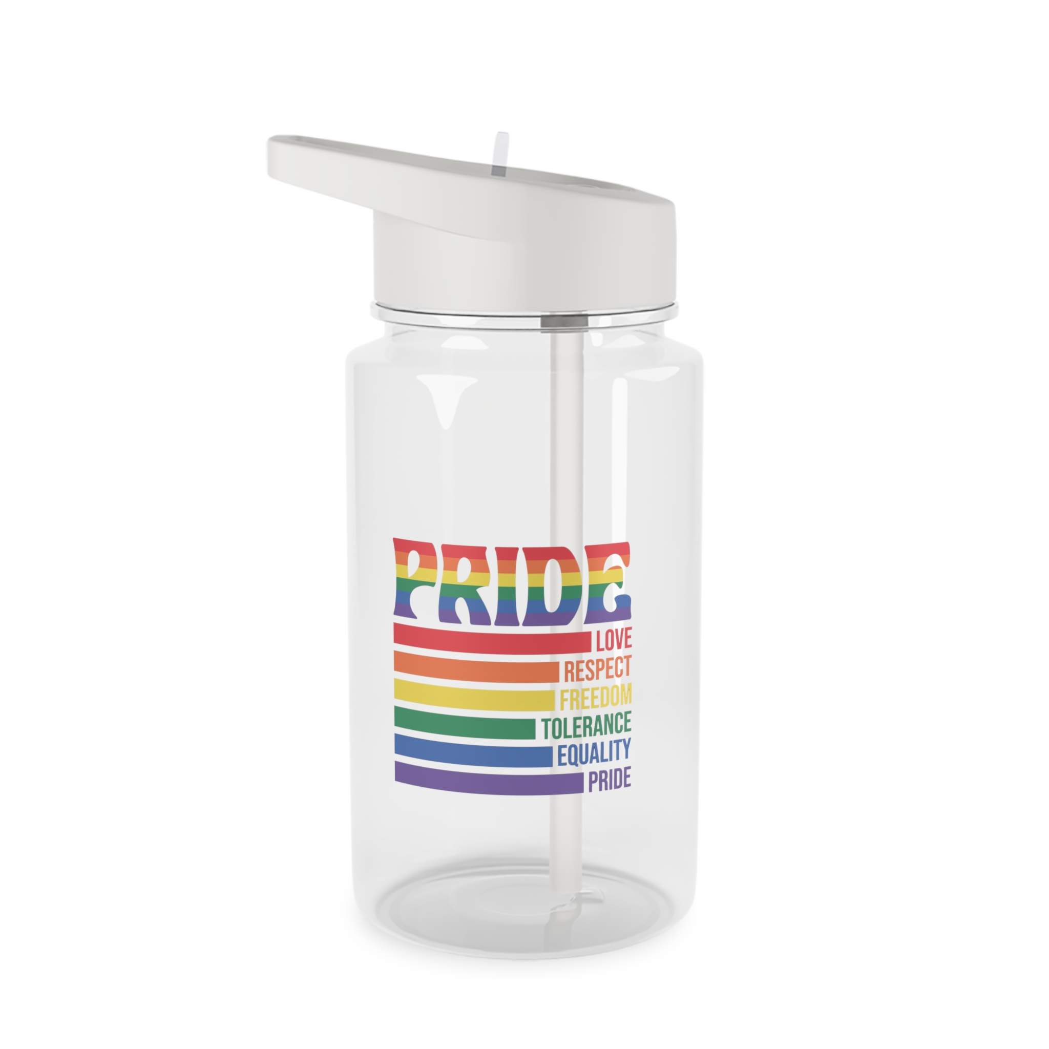 Pride Lgbtq Gay Typography Vector Tshirt Design (1) Tritan Water Bottle