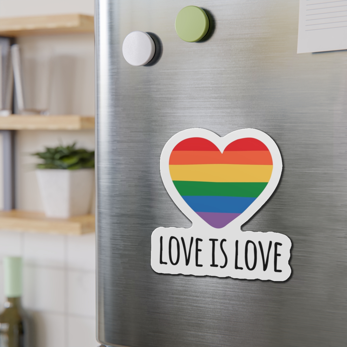 Vector Sketch Lgbt Rainbow Love Is Love Lettering (1) Die Cut Magnets - Image 15