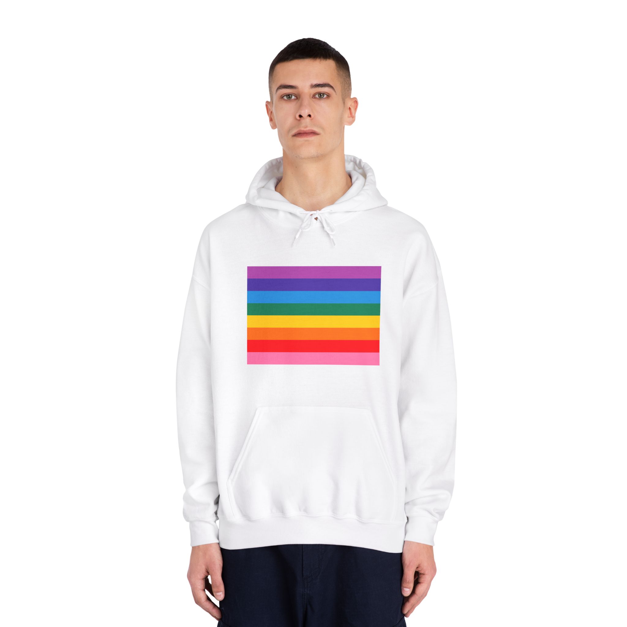 Pride Love Freedom Lgbtq Lgbt Heart Rainbow Love Wins Gay Lesbian Trans Homo Homosexual Colors Flag Diversity Parade Unisex Dryblend Hooded Sweatshirt - Image 3
