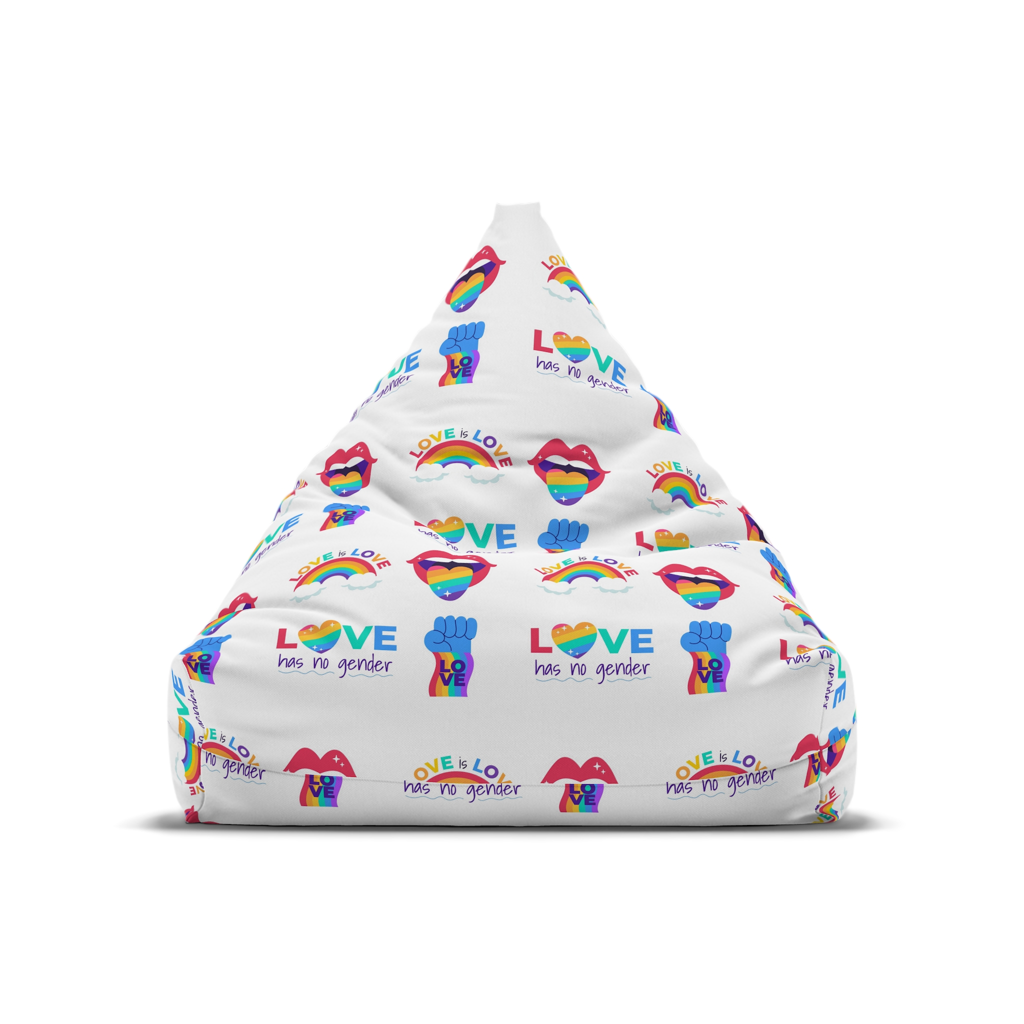 Flat Labels Collection Pride Month Celebration(2) Bean Bag Chair Cover - Image 5