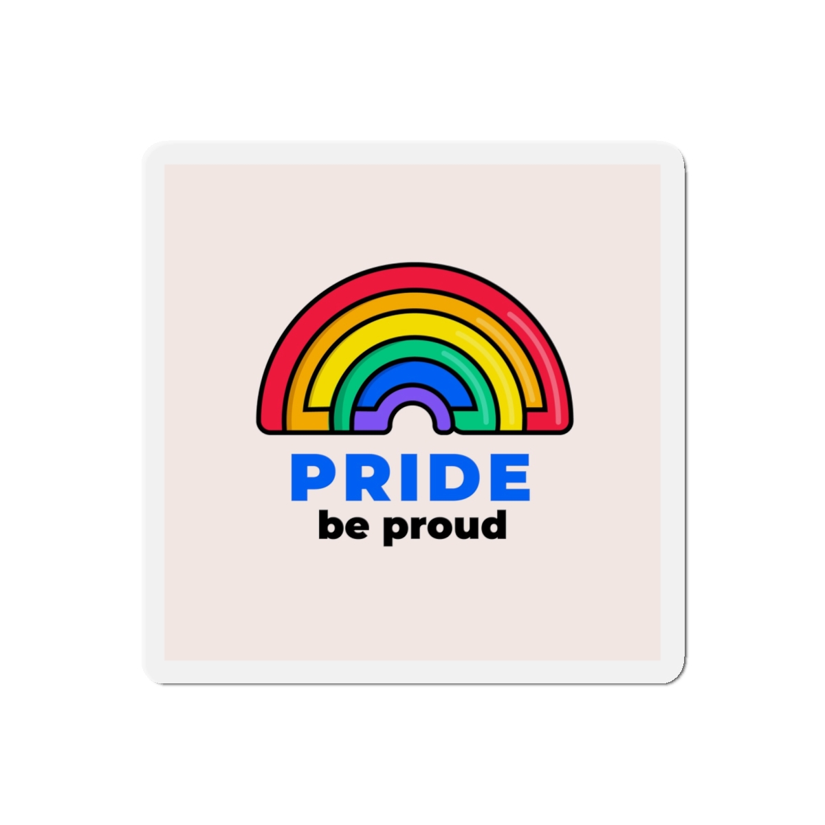 Flat Lgbt Pride Month Logo Template(1) Die Cut Magnets - Image 10