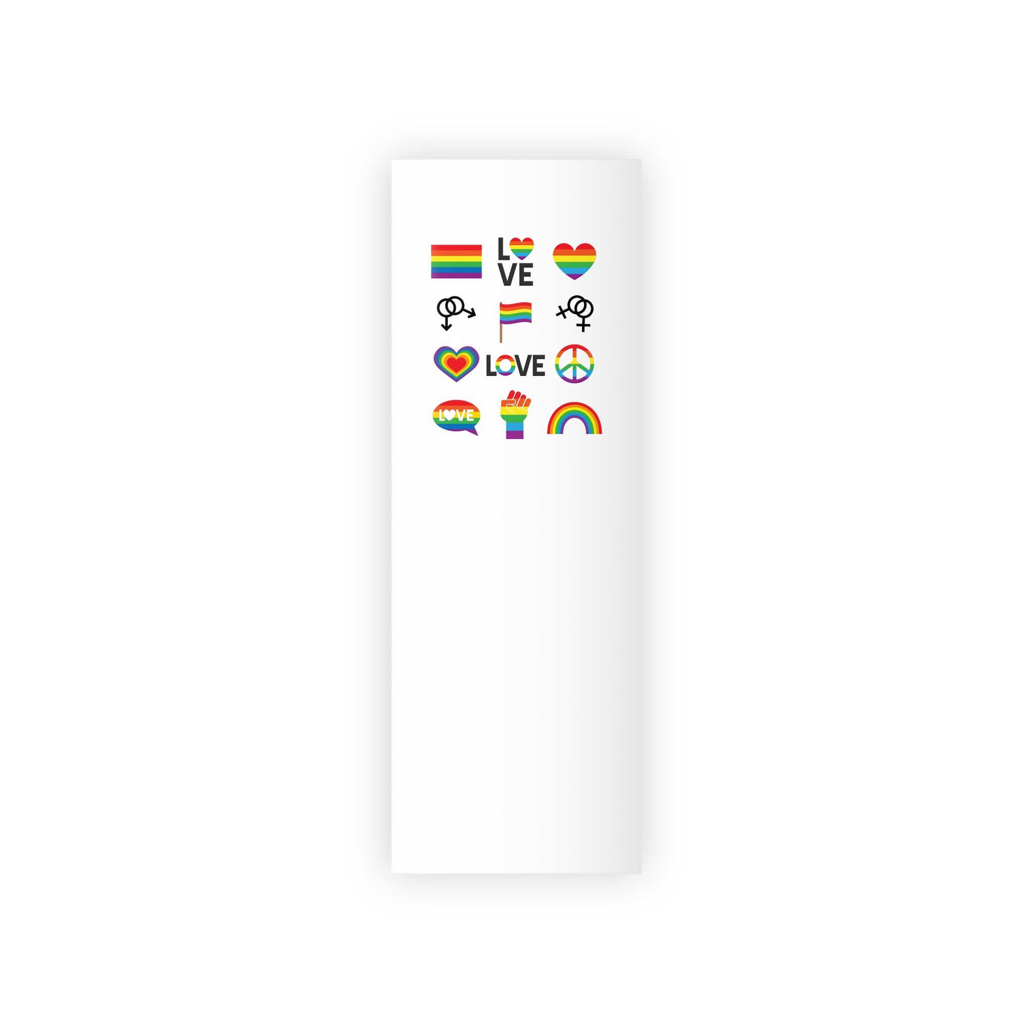 Vector Set Lgbt Homosexual Rainbow Flag Gift Wrapping Paper Rolls 1pc - Image 5