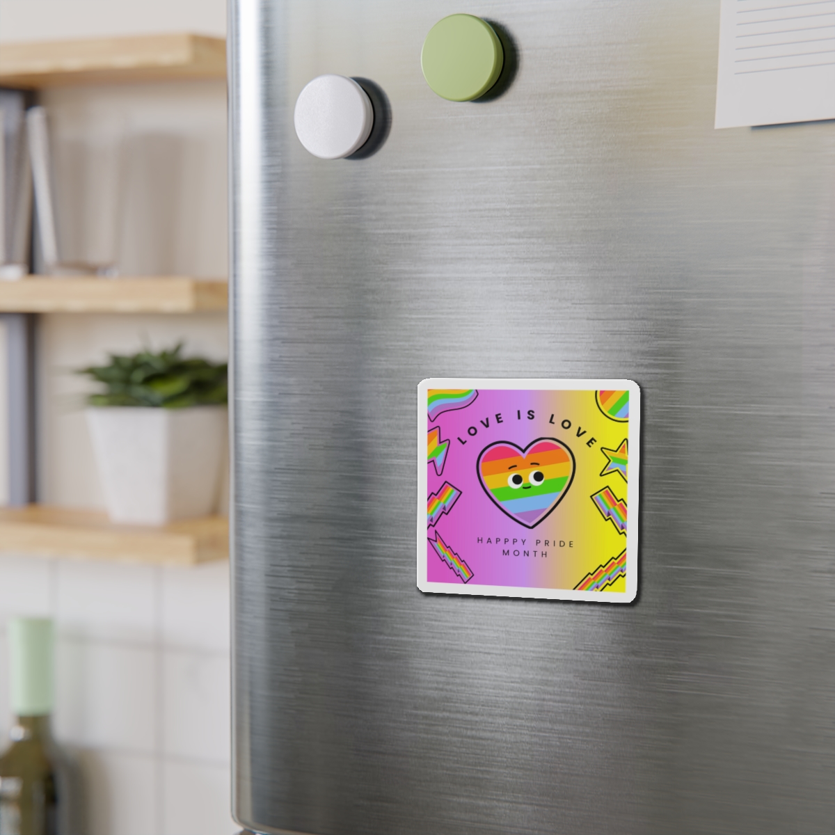 Free Vector Colorful Pride Month Die Cut Magnets - Image 6