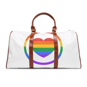 Lgbt Pride Month June Lesbian Gay Bisexual Transgender Lgbtq Flag Rainbow Vector (1) Waterproof Travel Bag