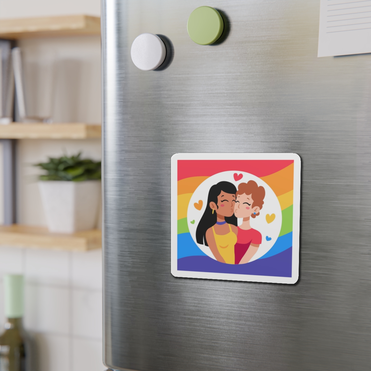 Lesbian Pride Design EF902A Die Cut Magnets - Image 9
