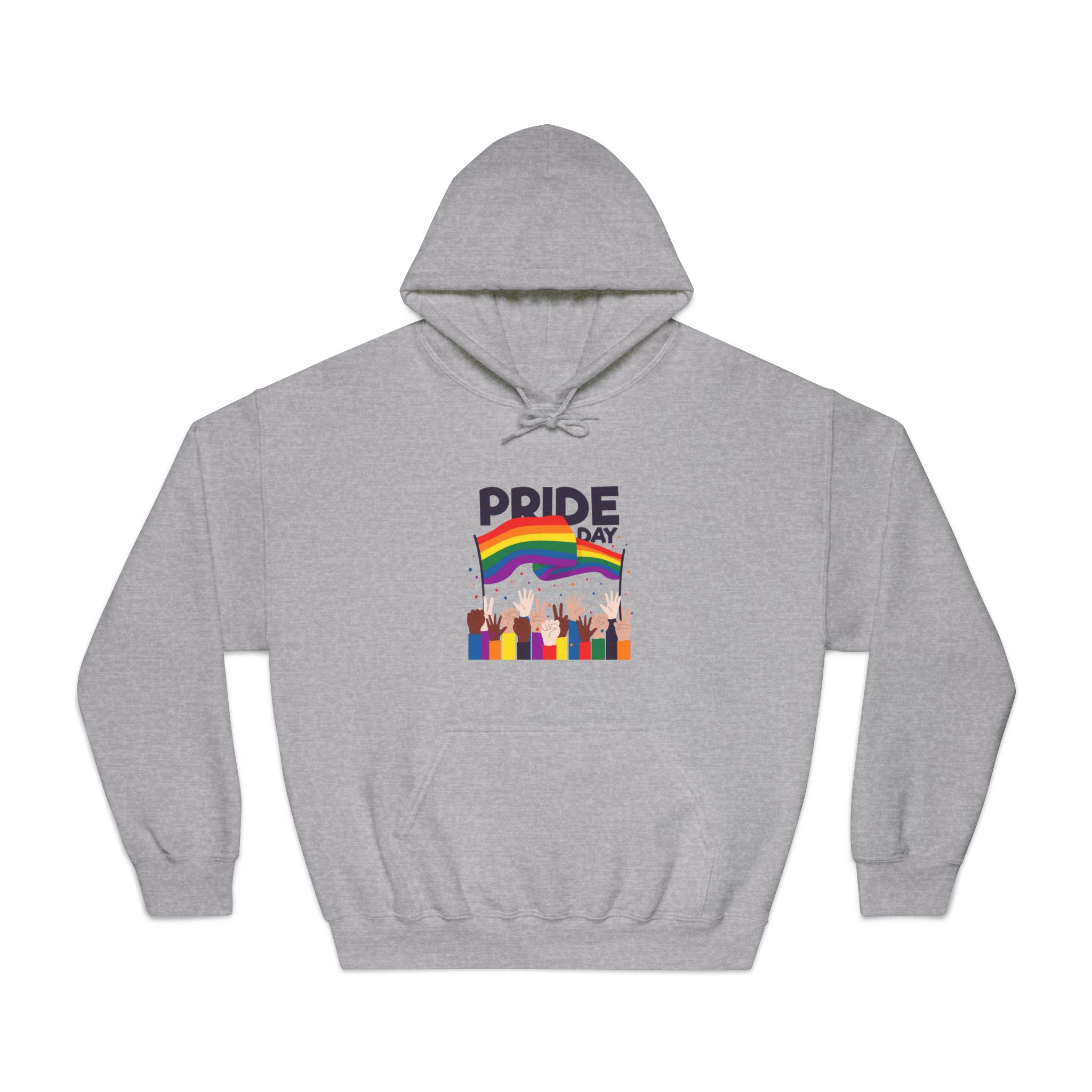 Pride Day Event With Rainbow Flag Theme Unisex Dryblend Hooded Sweatshirt - Image 13