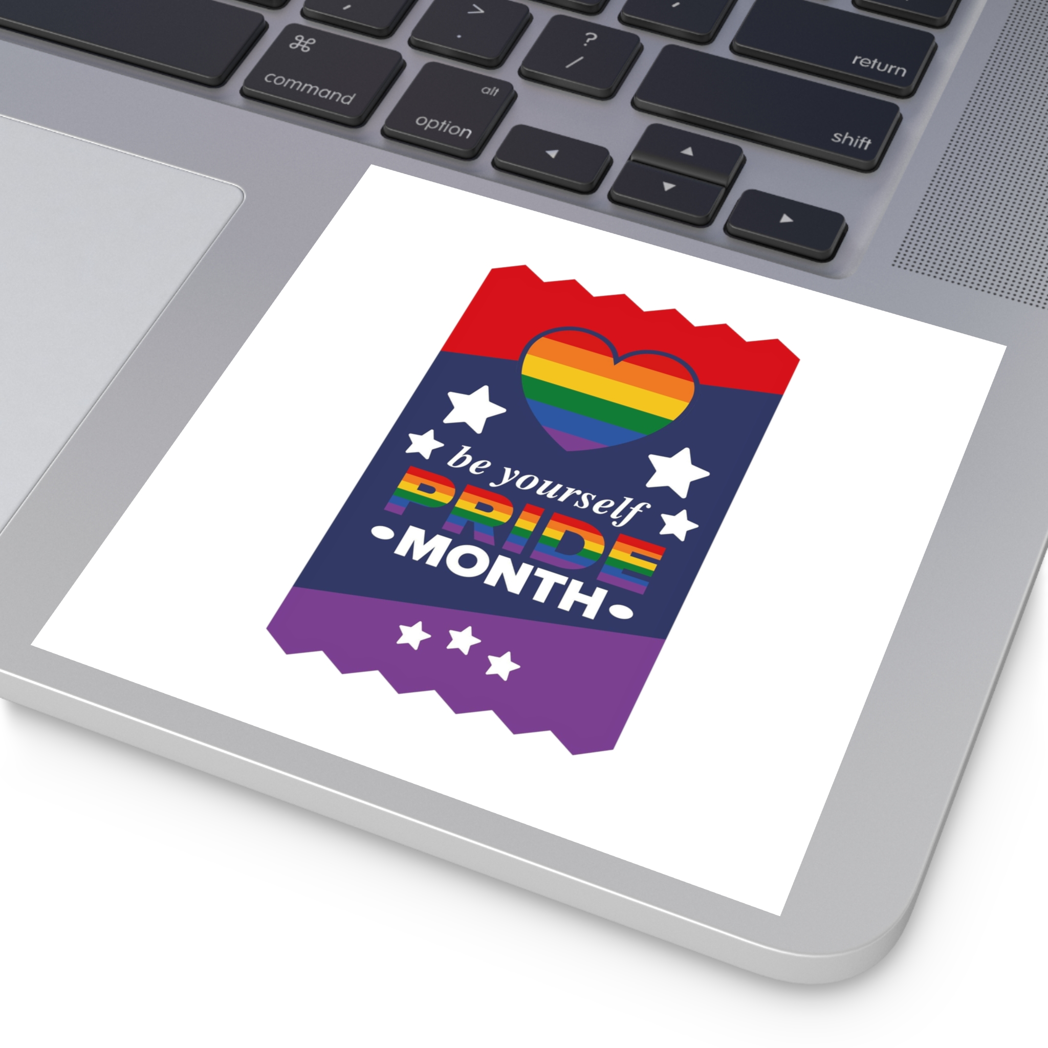 Lgbt Pride Month June Lesbian Gay Bisexual Transgender Love Lgbtq Flag Rainbow Vector Laminate Stickers Square - Image 75