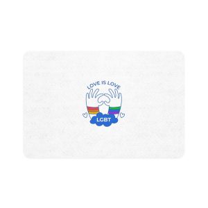 Hand Drawn Pride Month Lgbt Logo Template(1) Pet Food Mat 12x18