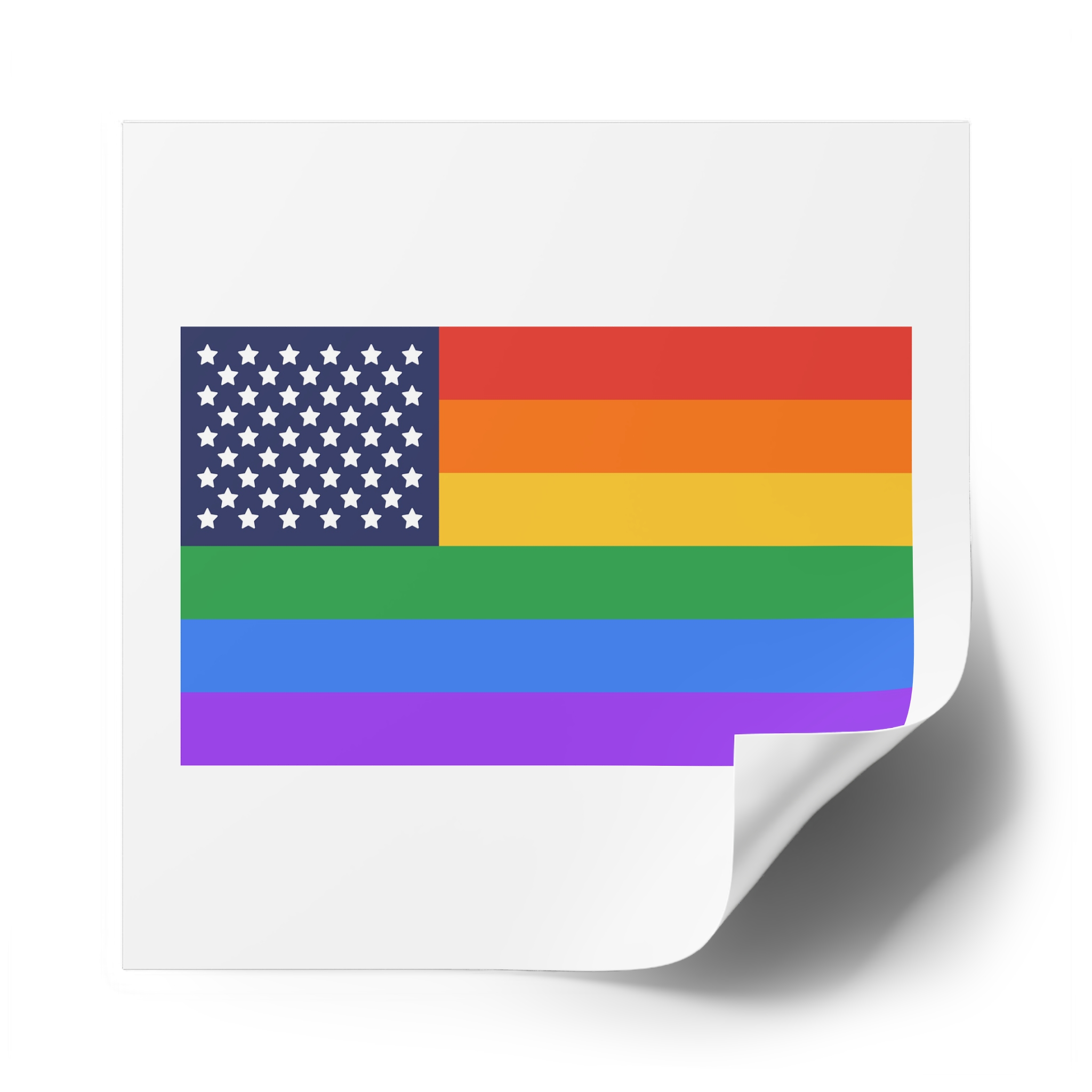 Lgbt Pride Month June Lesbian Gay Bisexual Transgender Lgbtq Flag Rainbow Vector (1) Laminate Stickers Square - Image 78